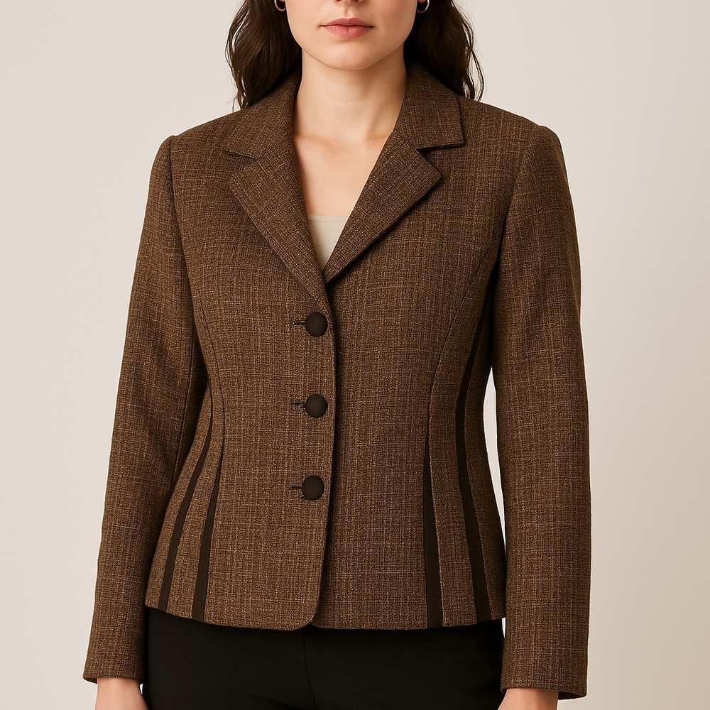 Dark Brown Plaza South Petite Blazer